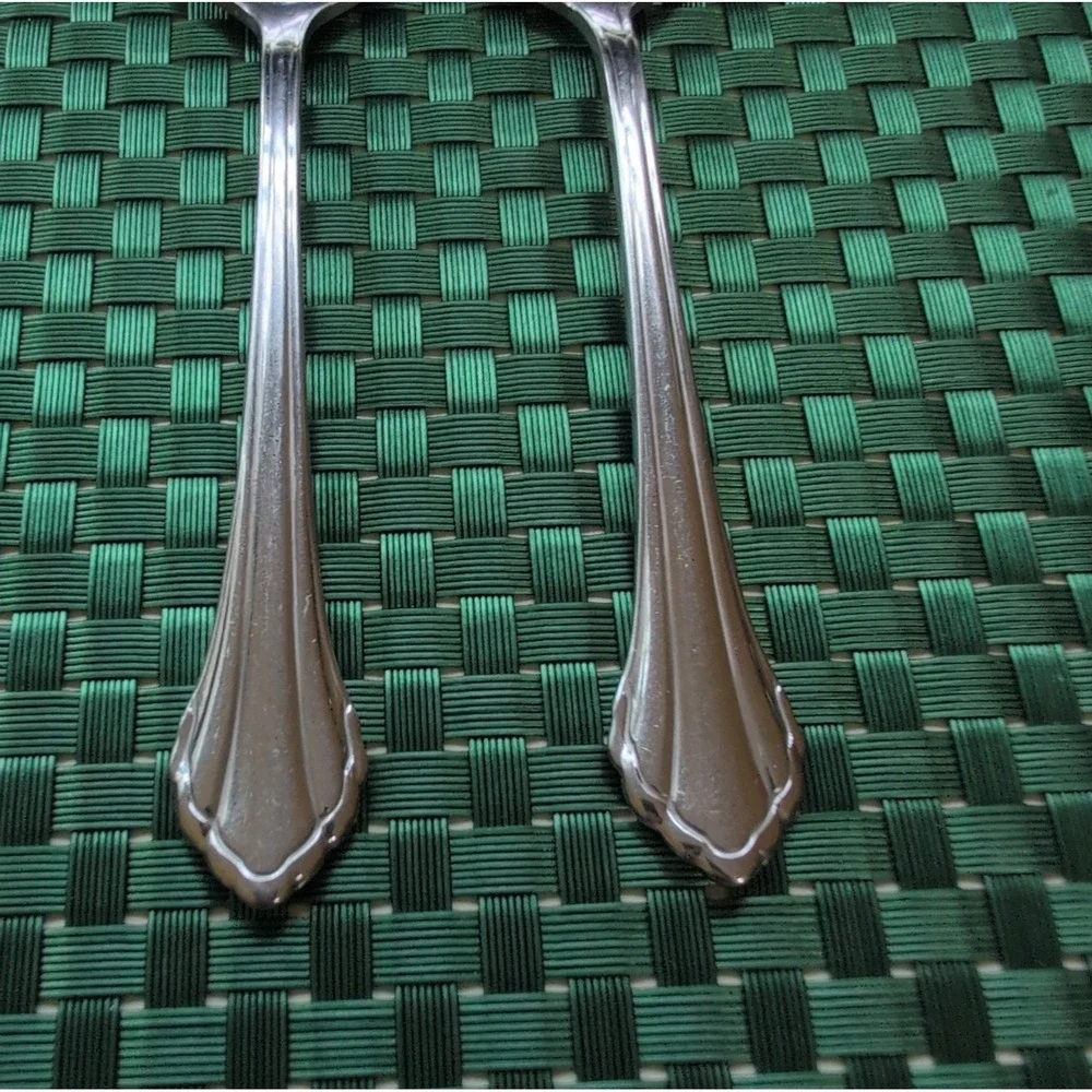 Oneida CLARETTE Teaspoons Set Lot of 2 Community Betty Crocker Stainless USA Vtg
